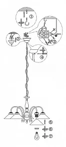 Подвесная люстра Globo Landlife 6870-5