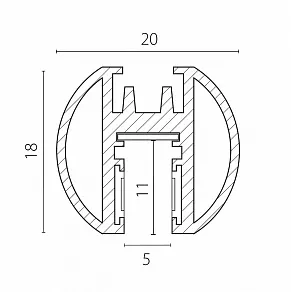 Трек накладной Lightstar Linea 506427