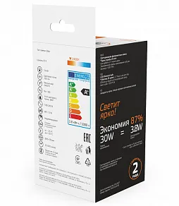 Лампа светодиодная Gauss  E14 3.8Вт 2400K 1057154