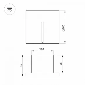 Встраиваемый светильник Arlight LT-TIE 051050