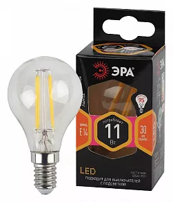 Лампа светодиодная Эра F-LED E14 11Вт 2700K Б0047012