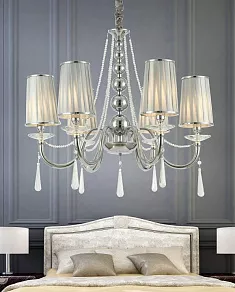 Подвесная люстра LUMINA DECO Fabione LDP 1200-6 CHR