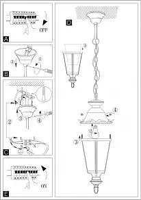 Подвесной светильник Eglo Urbino 88037