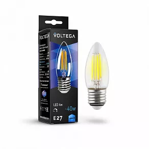 Лампа светодиодная Voltega Candle dim 5W E27 5Вт 4000K VG10-C1E27cold5W-FD