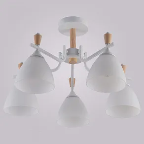 Люстра на штанге Reluce 01622 01622-0.3-05 WH+WOOD