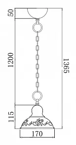 Подвесной светильник Freya Benoit FR2566-PL-01-WG