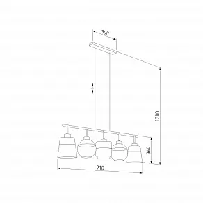 Подвесной светильник TK Lighting Amber 2382 Amber