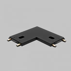 Соединитель угловой L-образный для треков накладных Imex UT25 IL.0007.3001 BK