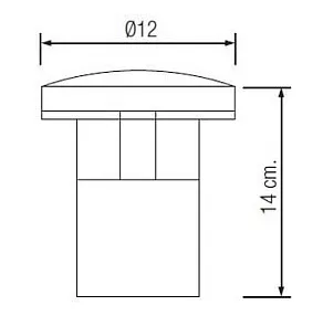 Наземный низкий светильник Horoz Electric  HRZ00000942