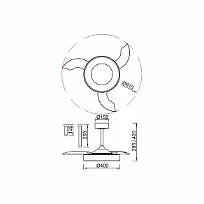 Светильник с вентилятором Mantra NISEKO FAN 9013