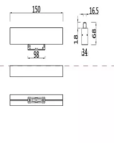 Накладной светильник Maytoni BASIS TR012-2-7W4K-B