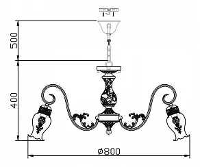 Подвесная люстра Maytoni Elegant 22 ARM321-08-G