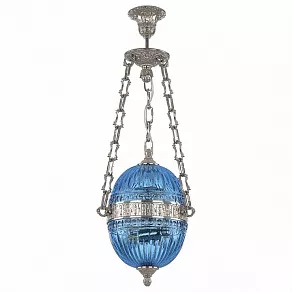 Подвесной светильник Bohemia Ivele Crystal 7100 71000P/20 Ni Aquamarine/M-1G