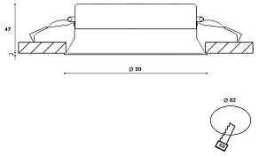 Встраиваемый светильник DesignLed WL-BQ 00-00005650