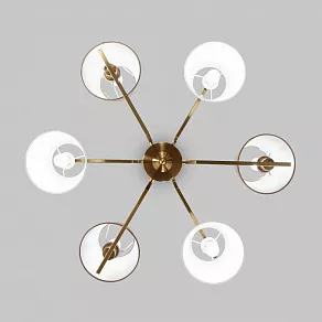 Люстра на штанге Eurosvet Ozark 60149/6 латунь