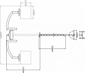 Подвесная люстра Moderli Saudy V2590-5P
