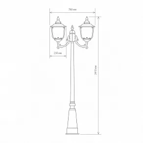 Фонарный столб Elektrostandard Sculptor F/2 a031904