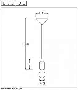 Подвесной светильник Lucide Fix 08408/01/30