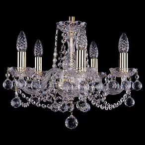 Подвесная люстра Bohemia Ivele Crystal 1402 1402/5/141/G/Balls