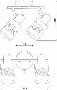 Бра Eurosvet Ansa 20120/2 золото
