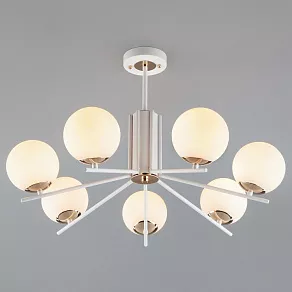 Люстра на штанге Eurosvet Lucas 70092/7 белый