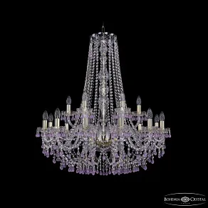 Подвесная люстра Bohemia Ivele Crystal 1410 1410/12+6/300/h-95 G V7010