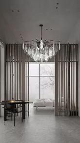 Люстра на штанге Milosh Tendence 0890 0894CL-8BK