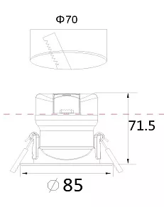 Встраиваемый светильник Maytoni Phill DL013-6-L9W