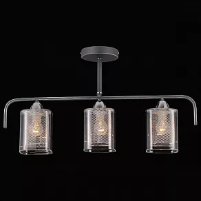 Люстра на штанге Natali Kovaltseva 75066 75066/3C STAIN SILVER