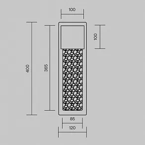 Накладной светильник Maytoni Golthic MOD474WL-L20B3K