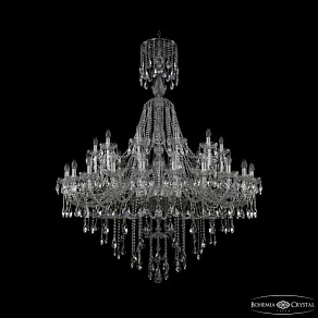Подвесная люстра Bohemia Ivele Crystal 1415 1415/24+12/530/XL-186 Ni
