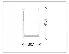Трек накладной AM-Group  AM541 3M WH SMART