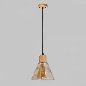 Подвесной светильник Imex MD.5870 MD.5870-1-P-WOOD+BK