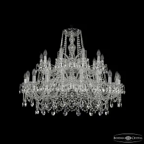 Подвесная люстра Bohemia Ivele Crystal 1411 1411/20+10/360/2d Ni