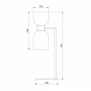 Настольная лампа декоративная Eurosvet Tandem 01084/2