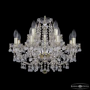 Подвесная люстра Bohemia Ivele Crystal 1410 1410/8+4/195 G V0300 R801