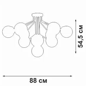 Потолочная люстра Vitaluce V42870 V42870-8/10PL