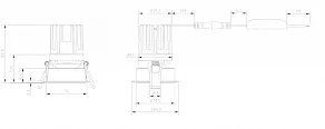 Встраиваемый светильник Maytoni Share DL051-1BMG