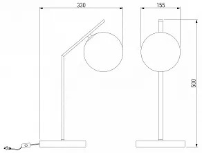 Настольная лампа декоративная Eurosvet Shape 01213/1 хром