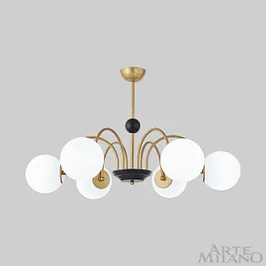 Люстра на штанге Arte Milano AM-Napoli 312066/D850/6 BS/BK