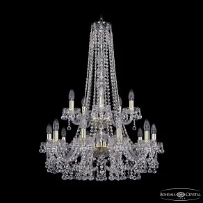 Подвесная люстра Bohemia Ivele Crystal 1409 1409/10+5/240/h-91/2d G