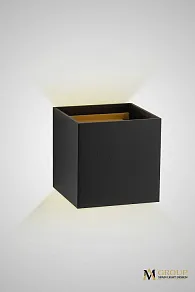 Накладной светильник AM-Group AM11 AM112-2X5W-BK+GD