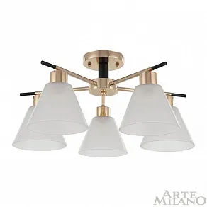 Потолочная люстра Arte Milano Napoli-322119 322119/5 FG+BK