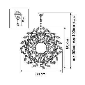 Подвесная люстра Lightstar Medusa 890184