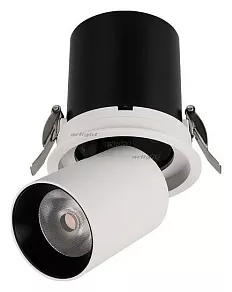 Встраиваемый светильник на штанге Arlight LGD-PULL-R100-10W Day4000 (WH, 20 deg) 026191