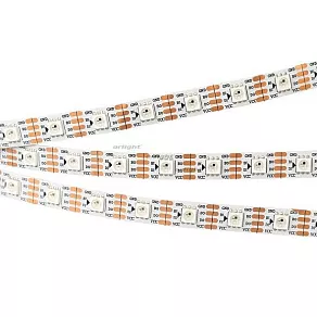 Лента светодиодная Arlight SPI-5000-RAM-5060-60 12V Cx1 RGB-Auto (10mm, 8W/m, IP20) 027049(1)