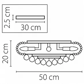 Накладной светильник Osgona Monile 704094