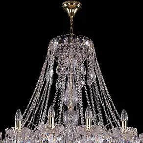 Подвесная люстра Bohemia Ivele Crystal 1411 1411/24/530/G