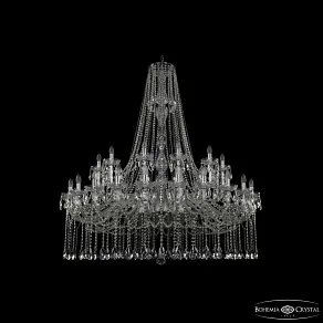 Подвесная люстра Bohemia Ivele Crystal 1413 1413/24+12/530/h-160 Ni