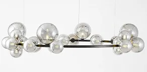 Подвесная люстра LUMINA DECO MERIDO LDP 7033-24 BK+GY